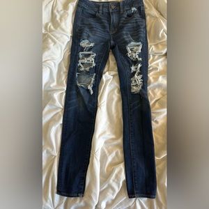 American Eagle skinny ripped jeans